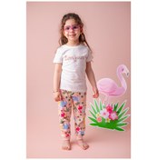Resim Zeyland Kız Bebek Pembe Bonjour Pijama Takımı (1-4Yaş) 