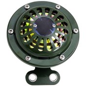Resim Mufunye 24v 110db Elektrikli Korna Yuvarlak Hoparlör Herhangi Bir 24v Araç Kamyon Tren Yat İçin Su Geçirmez 