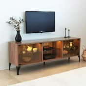 Resim NeoStill Olympos Tv Sehpası LED Işıklı / Ceviz 
