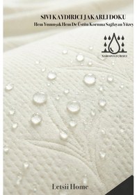 Resim 4 Adet Premium Sıvı Geçirmez Yastık Alezi Ultra Sessiz Fermuarlı Yastık Koruyucu 50x70 Cm 4'lü Set Beyaz 