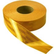 Resim Genel Markalar 10 Metre Şerit Bant - Şerit Reflektör - Yansıtıcı Bant - Dorse Reflektörü - E Belgeli - Sarı 