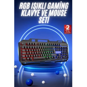 Resim Gaming Oyuncu Klavyesi LED Aydınlatmalı Mekanik Hisli 