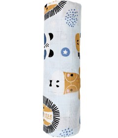 Resim Müslin Örtü Tekli 100x100 Minicik Safari Dostları 