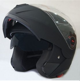 Resim Free-M 961 Çeneden Açılır Kask Güneş Vizörlü (Mat Siyah) 