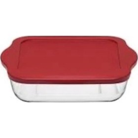 Resim Paşabahçe Silikon Kapaklı Kare Borcam Tepsi 59034 