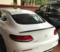 Resim Mercedes W213 2016-2019 E Coupe Uyumlu Spoiler Parlak Siyah 