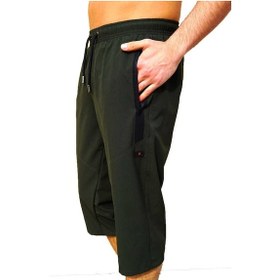 Resim Haki Su İtici Özellikli Diz Altı Düz Renk Erkek Havuz Deniz Kapri 