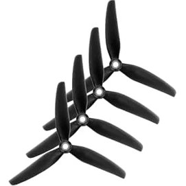 Resim Vuquad 5 Inç Drone Pervanesi - 4'lü Paket 2 x Cw + 2 x Ccw Stealth Mk1 5″ (Inç) 3 Pal Cıne Mat Siyah 