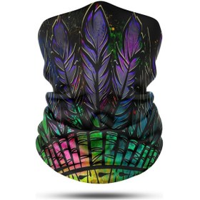 Resim Dair Kuru Kafa Desenli Motosiklet Bandana Boyunluk Outdoor Balaklava 
