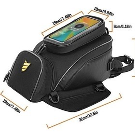 Resim Willowhaven Motosiklet Arka Çantası Ve Depo Sırt, Koltuk İçin Uygun Siyah 