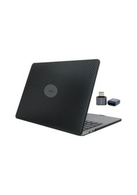 Resim Macbook Pro 13 İnç Kılıfı A1708 A1706 A1989 A2159 A2251 A2289 A2338 M1 M2 Uyumlu Sert Kapak 360 Koruma Karbon Fiber Desenli Siyah 
