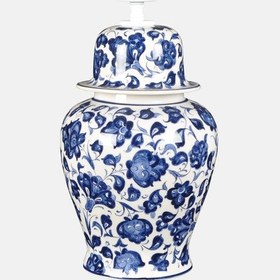 Resim Qdec Bleu Blanc Şah Vazo Abajur Lotus K.Beyaz Diğer 