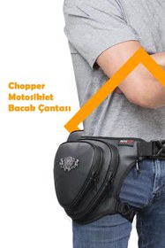 Resim motosergen Forte Gt TEX 45 Chopper Bacak Çantası Suni Deri Çanta Motosiklet Bacak Ve Bel Çantası 
