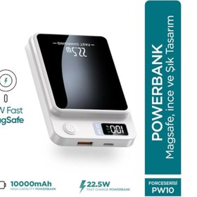 Resim Phixi Force Pw10 10000mah 22.5w Magsafe Powerbank - Kablosuz 