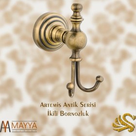 Resim Saray Banyo Artemis Antik İkili Bornozluk 