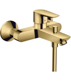Resim Hansgrohe Talis E Tek Kollu Banyo Bataryası Aplike Parlak Altın Optik - HNG71740990 