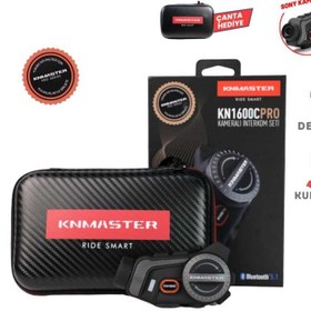 Resim KNMASTER KN1600C PRO Kamerali Motosiklet Kask Interkom Bluetooth Intercom Kulaklik Seti 