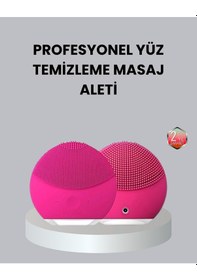 Resim 3 Fonksiyonlu Yüz Temizleme Ve Masaj Cihazı - Su Geçirmez Şarjlı Ölü Deri Temizleyici Ve Cilt Yenileyici 