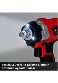 Resim Einhell TP-CW 18 Li Bl Akülü Somun Sıkma Makinesi + 1 X 2.5 Ah Akü Çantalı 