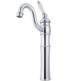 Resim Kb3421pl Viktorya Dönemi Lavabo Bataryası, Saplı Ve 10,16 Cm Plaka, Krom Beyaz 