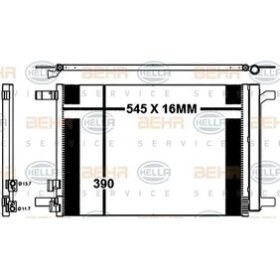 Resim Mahle-Knecht-Behr AC772000P Klima Kondenseri Golf Vıı 1.2tsı-1.4tsı-1.6tdı-2.0 Gtı-2.0tdı 12 545X390X16 5Q0816411AK 