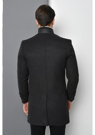 Resim Plt8391 Dewberry Erkek Palto-Antrasit 