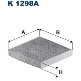 Resim Filtron K1298A Polen Filtresi (Karbonlu) 80291TF0003 80291TF0941 