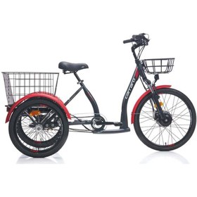 Resim Carraro E-lıne Epack 2.1 Unısex Bisiklet 410h Hd 24 Jant Nex.3 Vites Mat Siyah Kırmızı Gri 