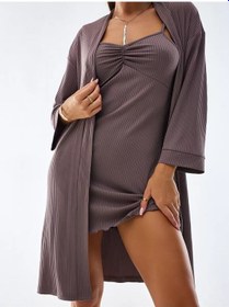 Resim Ev Bornozu Ve Sabahlık Takım 230510484 Pembe 