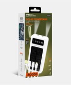 Resim ACL PW-61 30.000mAh Güneş Enerjili Powerbank Beyaz | 5 Cihaz Aynı Anda Şarj | USB-C & Lightning & Mi 