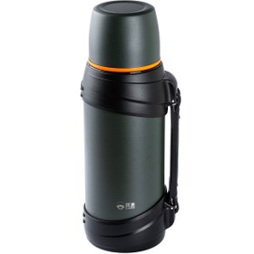 Resim DKADI OKADI YEŞİL PASLANMAZ ÇELİK TUTACAKLI TERMOS 2LT 