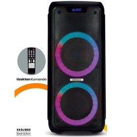 Resim Goldmaster Neon X4 Şarjlı Dj Box Ses Sistemi 