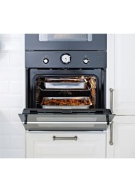 Resim Metal Fırın Kabı, Paslanmaz Çelik Meridyendukkan 32x40 Cm Fırın-barbekü Kızartma Kabı 