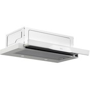 Resim Ferre Beyaz Cam 60 cm D037 Sürgülü Rocker Aspiratör (Ferre.1236640) 