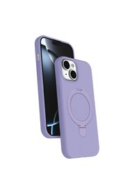 Resim artlab Art Apple İphone 15 Regal Magsafe Standlı Kapak - Lila Lab 