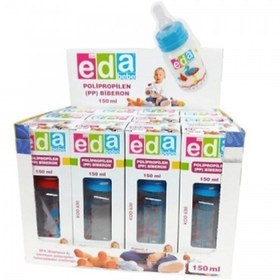 Resim Eda Bebek Biberon 150 Ml Karma Renkler Gönderilir 