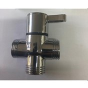 Resim HMS Banyo Robot Duş Seti Yönlendirici musluk 1/2-1/2-1/2 Krom 