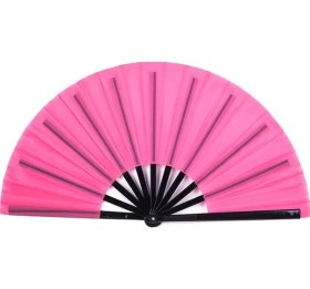 Resim Globalbloom Pembe Klasik Kung Fu Fanı Katlanır Tai Chi Ve Dövüş Sanatları İçin Fitness Hediyesi 