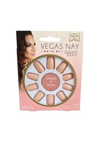 Resim Elegant Touch - Pembe Simli Takma Tırnak -24 Adet 