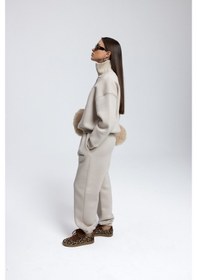 Resim Mai Studios Co. Ravel Fermuarlı Detay Kemik Eşofman Takım Kemik 