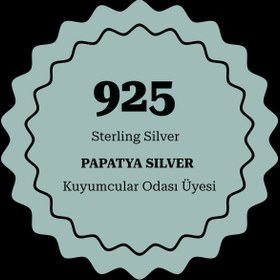 Resim Papatya Silver 925 Ayar Gümüş Rose Kaplama Yeşil Taşlı Yonca Kolye Yeşim Taşı Çift Taraflı Yüz Masaj Aleti 
