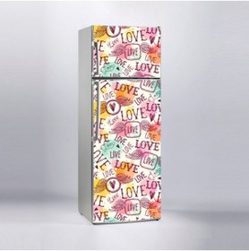 Resim Jasmin2020 Buzdolabı Sticker Kaplama Etiketi Love Aşk 