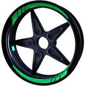 Resim Moto GP Orman Yeşili İç Jant Şeridi Sticker Çınar Extreme 