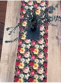Resim Angels' Collection Çiçekli Runner 40 X 160 Kırmızı 40 x 160 