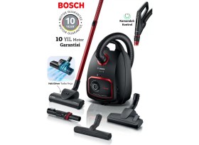 Resim Bosch Kumandalı Kontrol Turbo Halı Döver Başlıklı Serie 6 Propower 850 W Toz Torbalı Süpürge 