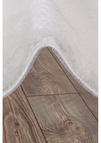 Resim Elite Krem 100x100 Cm Yuvarlak Peluş Banyo Paspası Kaymaz Taban P Krem 