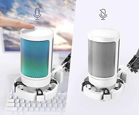 Resim Fifine Ampligame A6T Twitch - Youtuber - Gamer - Tiktok - Yayıncı USB Mikrofon Seti (Beyaz) 