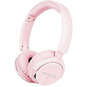 Resim Syrox S16 Hafıza Kartı - 3.5 MM AUX Destekli 5.0 Kablosuz Mikrofonlu Kulak Üstü Bluetooth Kulaklık Pembe 