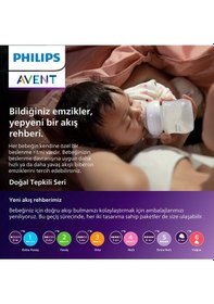 Resim Doğal Tepkili 2'li Biberon Emziği, 4 Numara, Scy964/02 