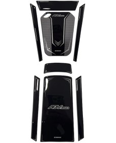 Resim Honda Adv 350 2023-2025 Uyumlu Deeb Tank Pad Set Gri Siyah 